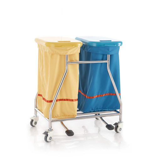 Carrello portabiancheria per sacchi sporchi - N1704 - Sichuan Yufeng Medical Equipment Co., Ltd. - medico / ospedaliero / portarifiuti