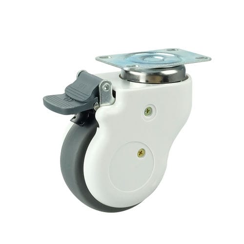 Ruota per letto di ospedale - YE30XXXTPRB - Guanzhou Ylcaster Industry - in poliuretano / con freno / girevole