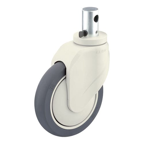Ruota per barella - H399A-3A150UPB(2FT) - Haion Caster - per letto di ospedale / girevole / con freno
