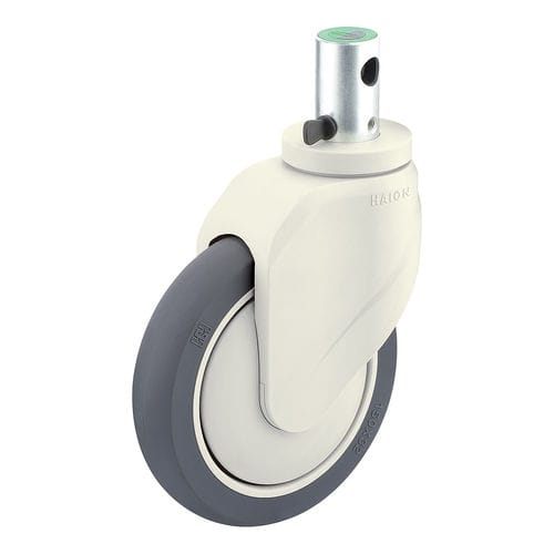 Ruota per barella - H399A-3A150UPB(3FN) - Haion Caster - per letto di ospedale / girevole / con freno