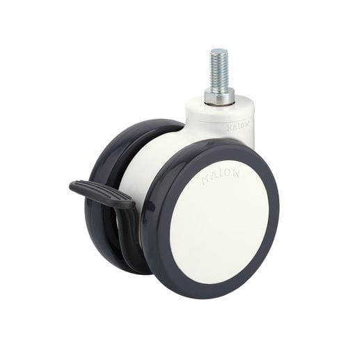 Ruota per carrello medico - H322-4T075UNB/N - Haion Caster - per letto di ospedale / girevole / con freno