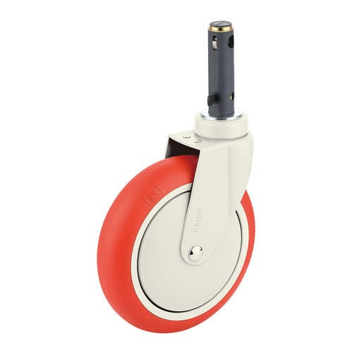 Ruota per barella - H491-1A200UPB(2FT) - Haion Caster - girevole / con freno