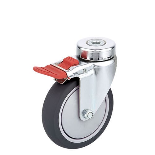 Ruota per letto di ospedale - H381-2B200TPB/N - Haion Caster - con freno / in gomma