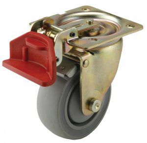 Ruota con freno - ET - Revvo Casters - in gomma / fissa