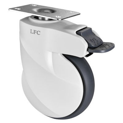 Ruota per letto di ospedale - E201D-P - Longfen Caster - con freno