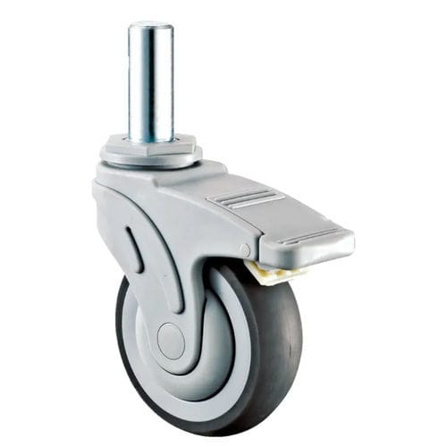 Ruota per letto di ospedale - M401-075DT - Longfen Caster - con freno / anticorrosione