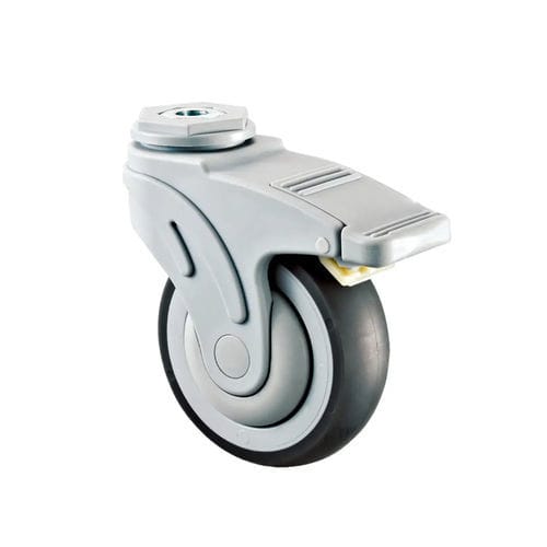 Ruota per letto di ospedale - M401-075DK - Longfen Caster - con freno / anticorrosione / girevole