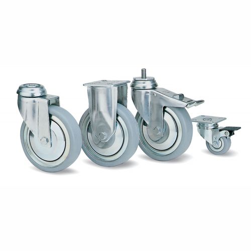 Ruota per carrello medico - Humphries Casters - in acciaio inossidabile / con freno / girevole