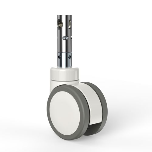 Ruota per letto di ospedale - T08PUP100D05A - TKS Casters - in poliuretano / girevole