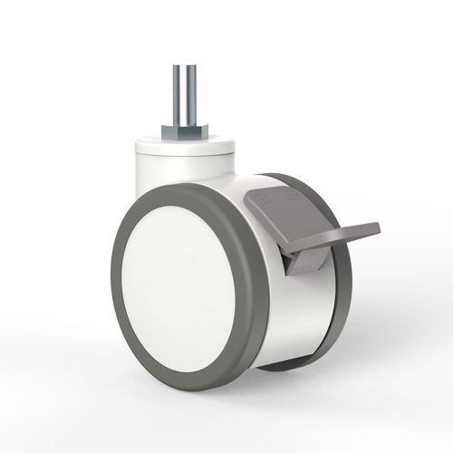 Ruota con freno - T06PUP100A11A - TKS Casters - in poliuretano / in poliammide / girevole