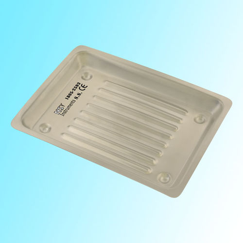 Vassoio di sterilizzazione per strumenti - 1805-2593 - New Surgical Instruments Co. - per strumenti odontoiatrici / in acciaio inossidabile / non perforato