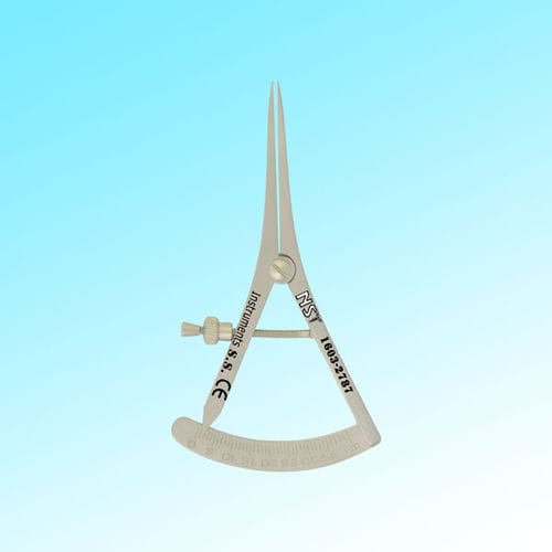 Calibro a corsoio profondimetro odontoiatrico -  1603-2785 - New Surgical Instruments Co. - di Castroviejo / dritto / con quadrante