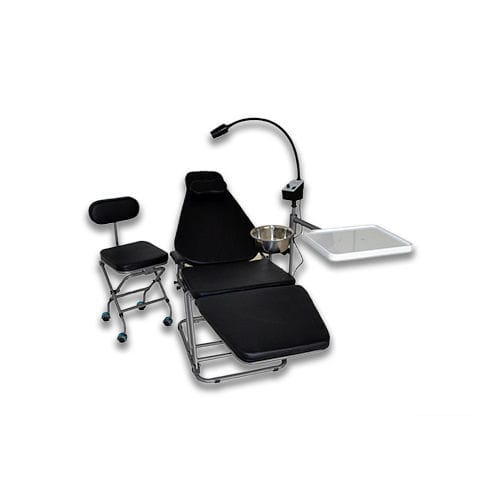 Poltrona odontoiatrica portatile - DU32L - Jiangsu Dynamic Medical Technology - nera / altezza regolabile