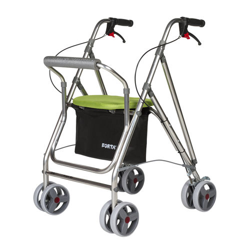 Deambulatore rollator a 4 ruote - Kanguro F1 - Forta - Fabricaciones Ortopédicas Albacete - con sedile / con cestello / ad altezza regolabile