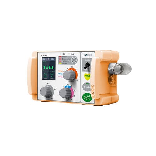 Ventilatore di emergenza - MUSCA x1 - aXcent medical - meccanico / da trasporto / CPAP