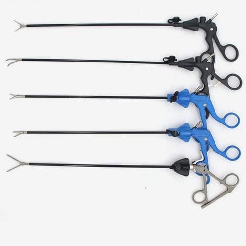 Pinza veterinaria - Zhejiang Geyi Medical Instrument - laparoscopica / per presa di tessuti / per sutura