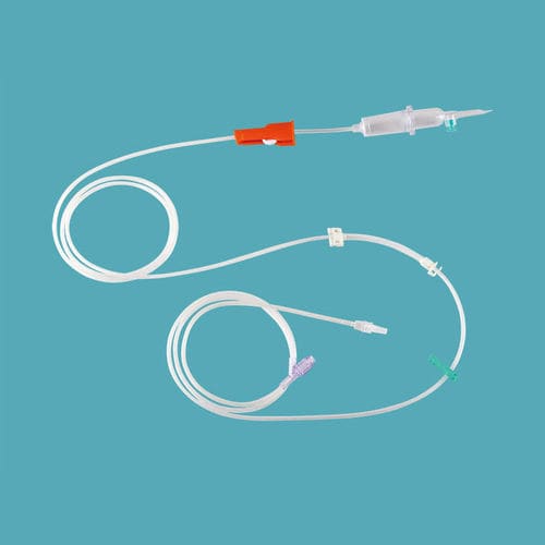 Set di infusione con camera di gocciolamento - IVP-052 - Taizhou Safefusion Medical Instruments - con connettore a Y / con rubinetto / con componente senza lattice