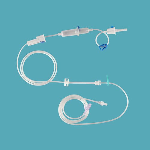 Set di infusione con camera di gocciolamento - IVP-012 - Taizhou Safefusion Medical Instruments - con connettore a Y / con rubinetto / con componente senza lattice