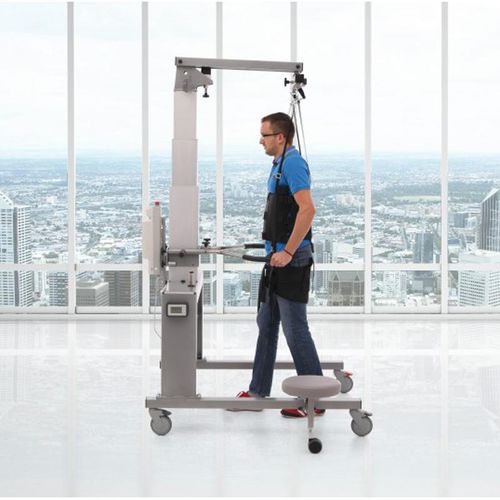 Verticalizzatore manuale - PhysioGait  - HealthCare International - con rotelle / per deambulazione / con imbracatura