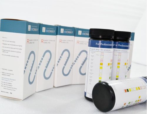 Striscia analitica per malattie renali - URS-12V - Bioway Biological Technology Co.,Ltd - di infezione delle vie urinarie / per malattie infettive / di pH