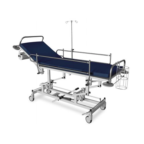 Barella con carrello passamalati - JWZ 02 - Juventas - idraulica / ad altezza regolabile / con schienale regolabile
