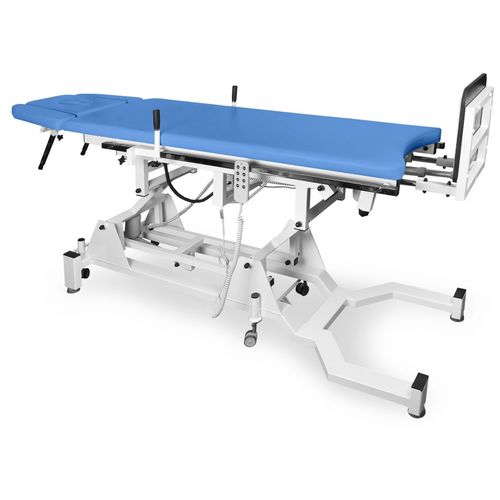 Lettino di statica a 2 sezioni - NSR P E Comfort - Juventas - per terapia / elettrico / con rotelle
