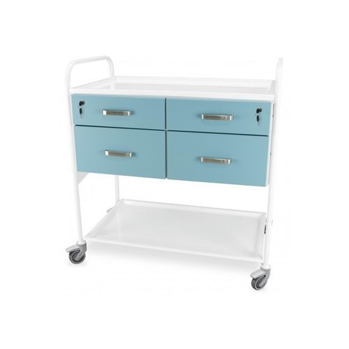 Carrello ospedaliero -  JUVW4 - Juventas - per apparecchio / di trasporto / 4 cassetti
