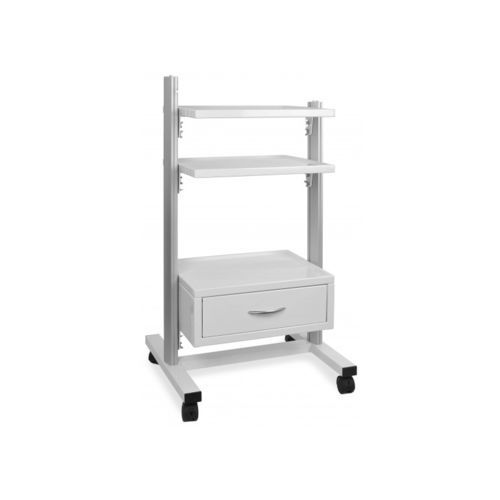 Carrello medico - STA 03 - Juventas - per trattamenti / in alluminio / 1 cassetto