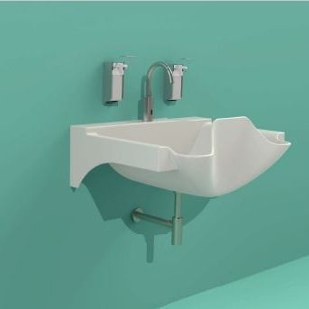 Lavandino chirurgico 1 postazione - Corian Design solutions through Partners - in Corian®