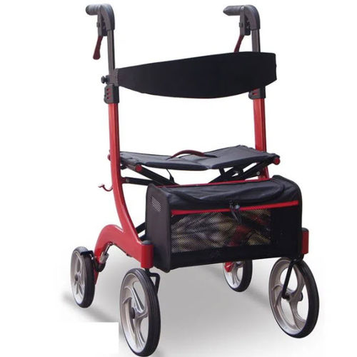 Deambulatore rollator a 4 ruote - JL9189L - Jianlian Homecare Products - telaio in alluminio / con sedile / con cestello