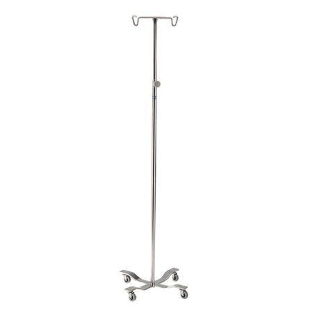 Asta portaflebo con rotelle - P Series - DSI  - 4 ganci / 2 ganci / con supporto per pompa di perfusione