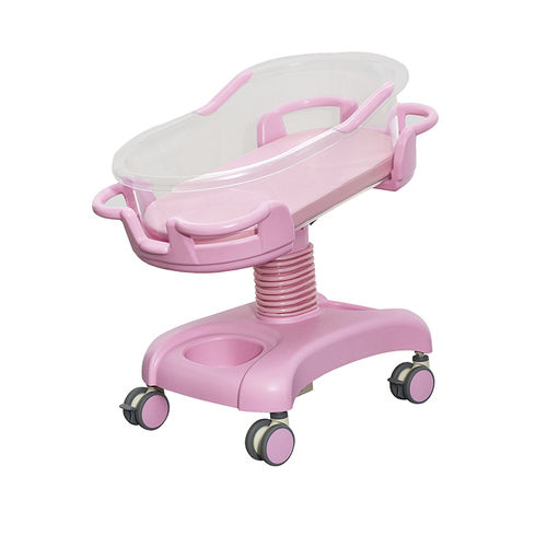 Culla pediatrica ad altezza regolabile - AG-CB011  - Jiangsu Aegean Technology - con rotelle / trasparente