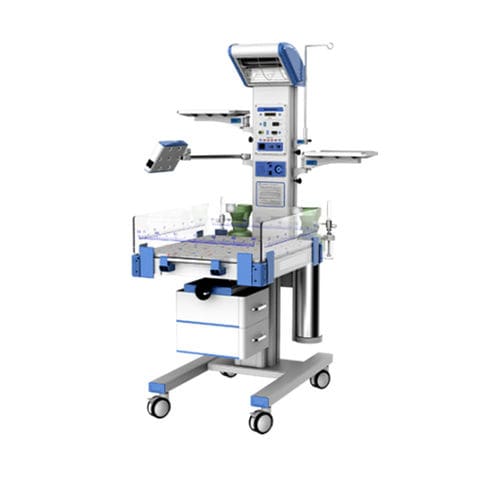 Riscaldatore radiante neonatale su rotelle - AG-IRW003B  - Jiangsu Aegean Technology - con timer APGAR / con riscaldamento radiante