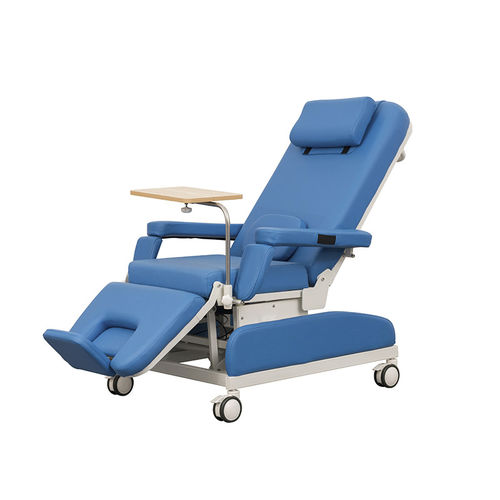 Poltrona per prelievo di sangue manuale - AG-XD205 - Jiangsu Aegean Technology - con rotelle / Trendelenburg