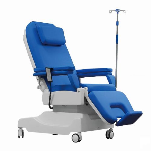 Poltrona per prelievo di sangue elettrica - AG-XD206B  - Jiangsu Aegean Technology - con rotelle / con poggiagambe