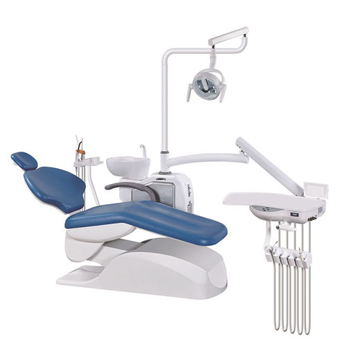 Riunito odontoiatrico con poltrona elettrica - AG-808-Q5 - Jiangsu Aegean Technology - con vassoio portastrumenti / con illuminazione