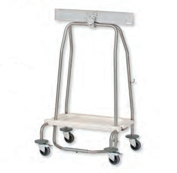 Carrello di pulizia - AISY-CLAP - WEPPES Solutions - in acciaio inossidabile / con supporto per sacco dei rifiuti / 1 sacco