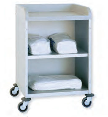 Carrello portabiancheria di distribuzione - AISY-CART 1 - WEPPES Solutions - 2 ripiani / con piano d’appoggio