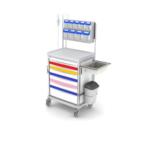 Carrello per anestesia - WEECART - WEPPES Solutions - per terapia intensiva / per sala operatoria / per studio veterinario