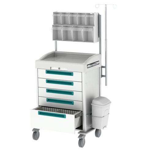Carrello ospedaliero - JETCART - WEPPES Solutions - per anestesia / per terapia intensiva / per chirurgia