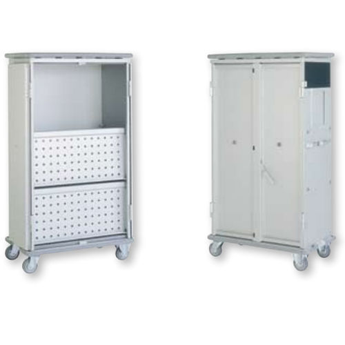 Carrello portabiancheria per sacchi sporchi - AISY-TRANS AR - WEPPES Solutions - medico / di distribuzione / 2 ripiani
