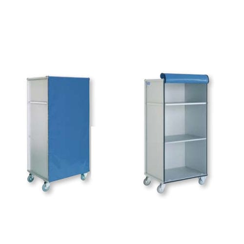 Carrello portabiancheria per sacchi sporchi - AISY-DISTRI - WEPPES Solutions - per sacchi puliti / medico / con ripiano