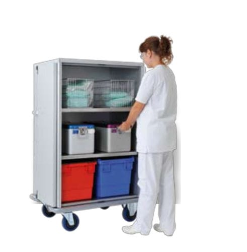 Armadio di sterilizzazione - 1622 CR - WEPPES Solutions - con ripiano / con rotelle / sterile