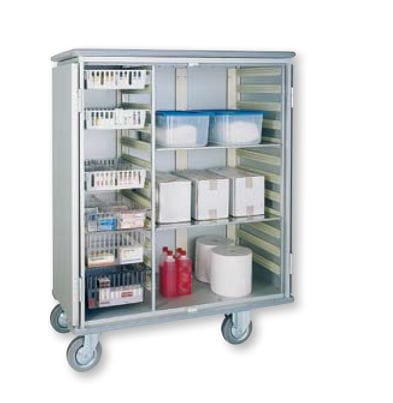 Armadio contenitore - 3150 CR - WEPPES Solutions - per ospedale / con ripiano / con rotelle