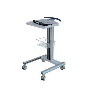 Carrello medico - ETA1050 - Clebermed - per monitor / per ECG / in metallo