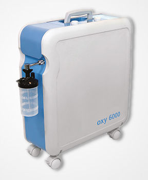 Concentratore di ossigeno medico - oxy 6000-5 - Bitmos GmbH - con rotelle / modulare