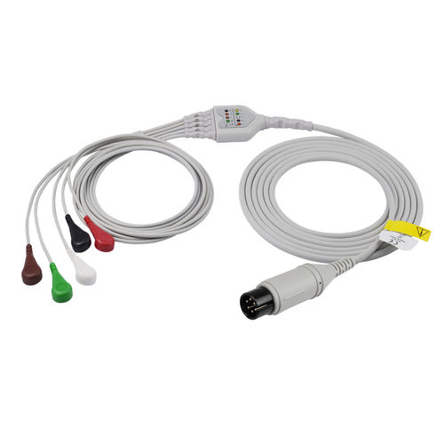 Cavo ECG 5 fili - EA020S5A - Med-link Electronics Tech - 3 cavi / per Mindray / riutilizzabile