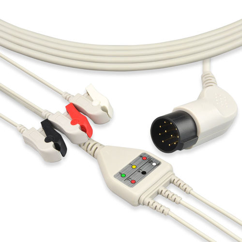 Cavo ECG 5 fili - EA075C3A - Med-link Electronics Tech - 3 cavi / per Nihon Kohden / riutilizzabile