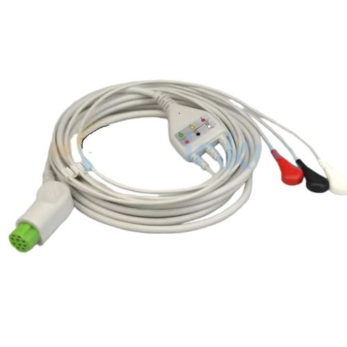 Cavo ECG 3 cavi - EA010S3A - Med-link Electronics Tech - riutilizzabile