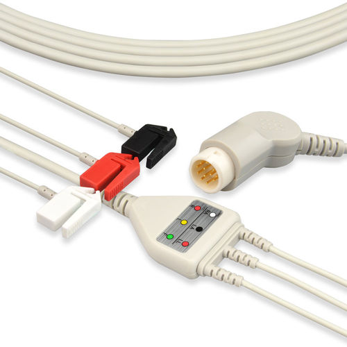 Cavo ECG 5 fili - EA002S3A - Med-link Electronics Tech - 4 cavi / 3 cavi / per Siemens